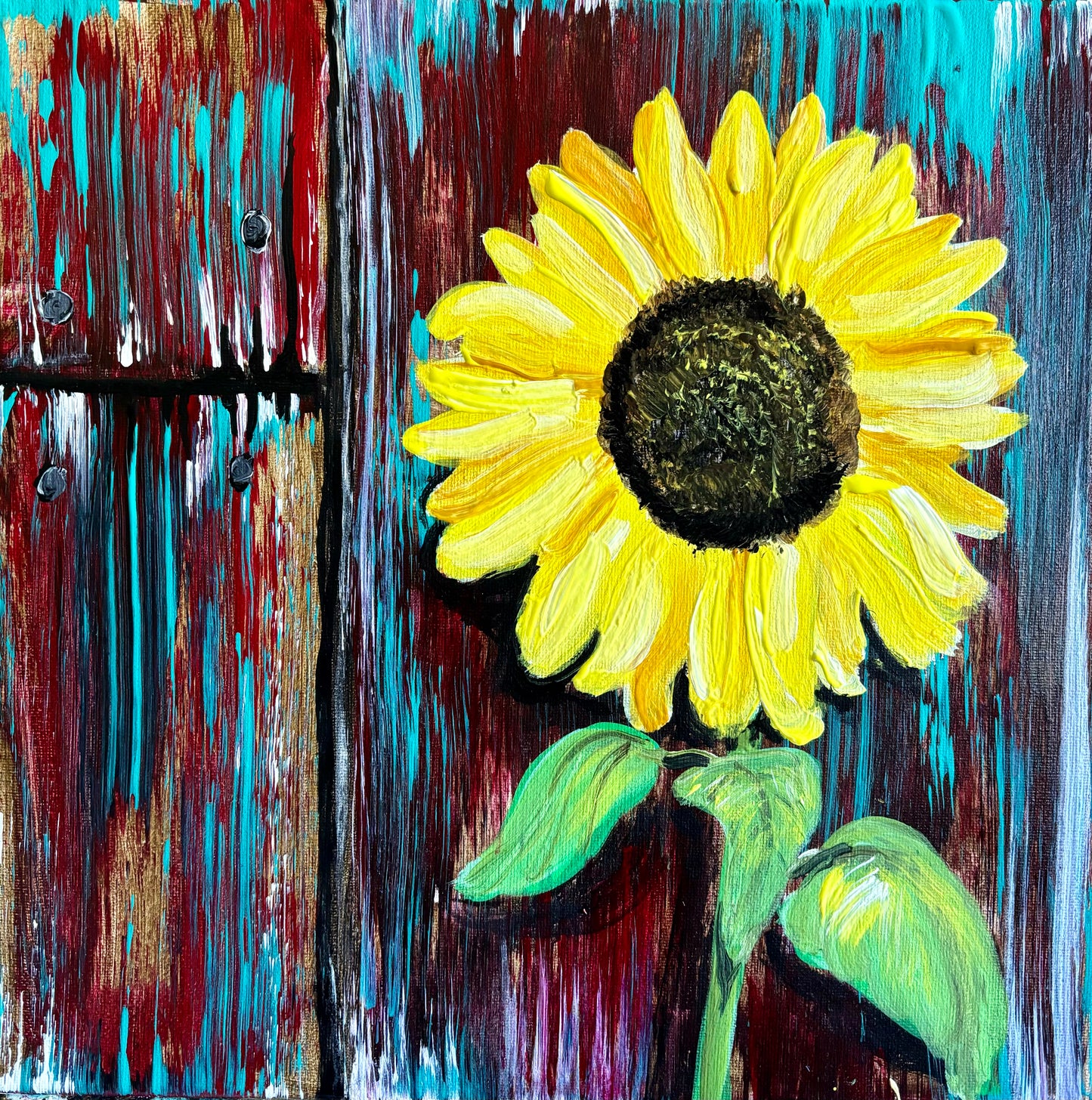Sunflower Barn Paint Night at Nancy's