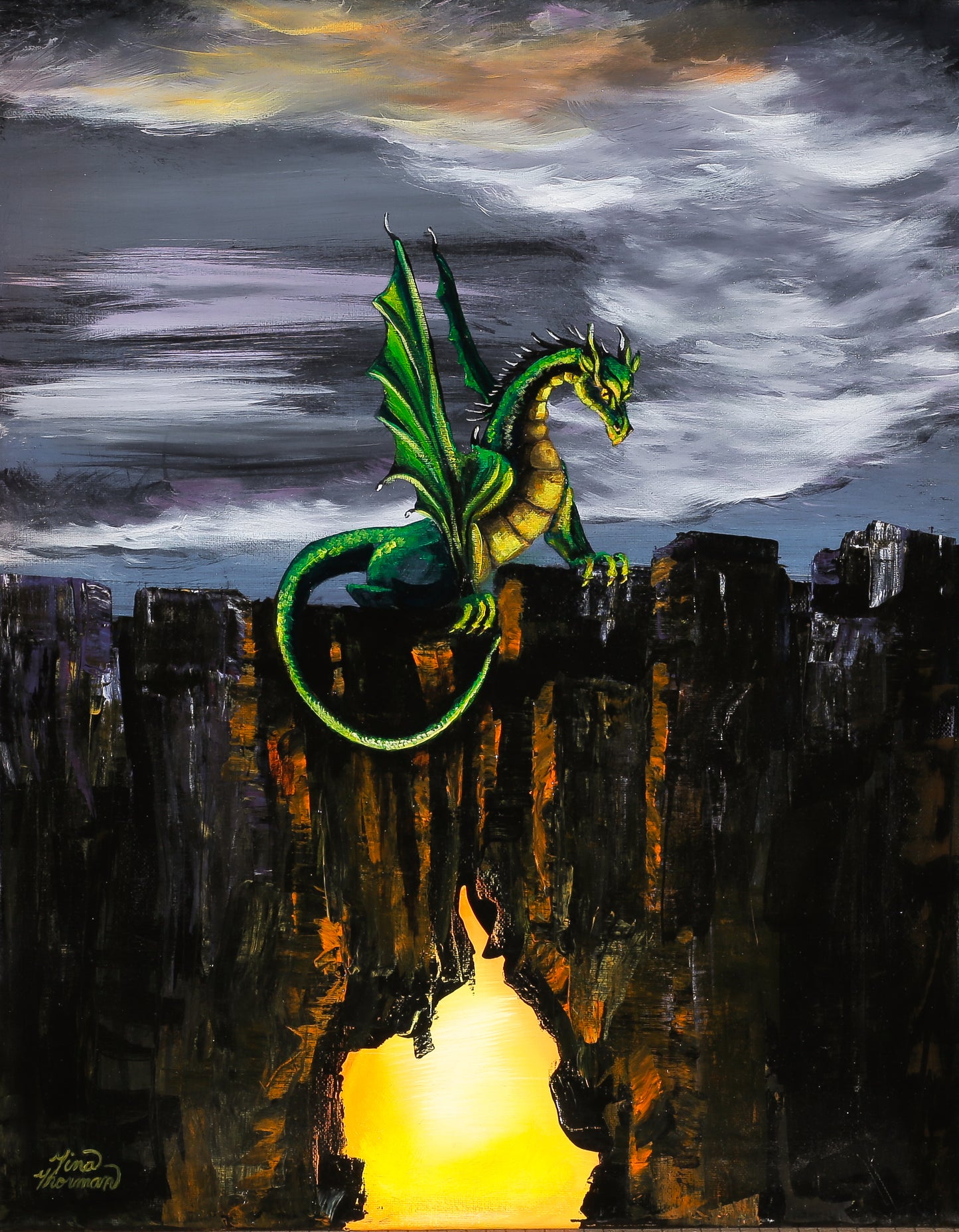 "Azura Ferno" Greeting Card-single