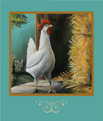 "Cozy Coop" Greeting Card-single