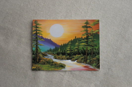 "The Mountains are Calling" Greeting Card-single