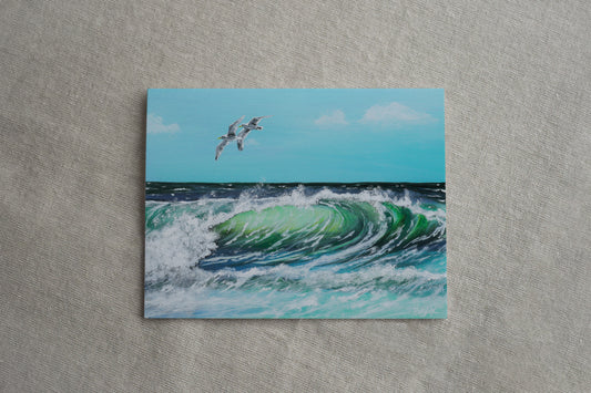"The Ocean is Calling" Greeting Card-single
